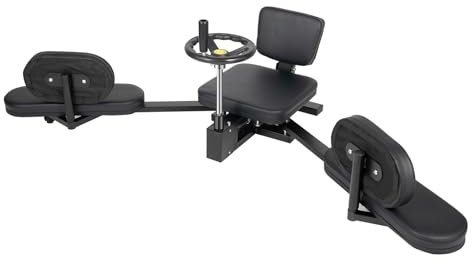 SABUIDDS Beinstrecker Maschine 92,5 x 28 x 43,8cm Spannweite Beinspreizer 160 cm Mechanischer Spagattrainer mit Drehkurbel Mechanischer Bein-Strecker Maschine Gymnastik Fuß Stretch für Tanzstudio/Gym