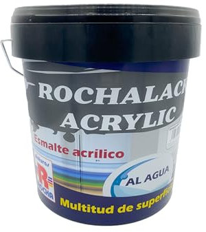 ROCHALACK ACRYLIC VERDE CARRUAJES- Esmalte al agua de altas prestaciones, sin olor, rápido secado. Ideal para madera, hierro, acero, etc. Gran cubrición y fácil aplicación. Interior/exterior.4lt