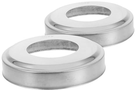 IWOWHERO 2pcs Pool Ladder Escutcheons Covers Stainless Steel Plate for above Ground Pools Ladder Handrail Step Replacement