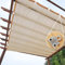 Sonnensegel, 3 x 4 m, lichtfilterndes Sonnennetz, mit Clips, für Terrasse, Pergola, Pavillon, 95 % UV-Schutz, Baldachin, Schattenabdeckung