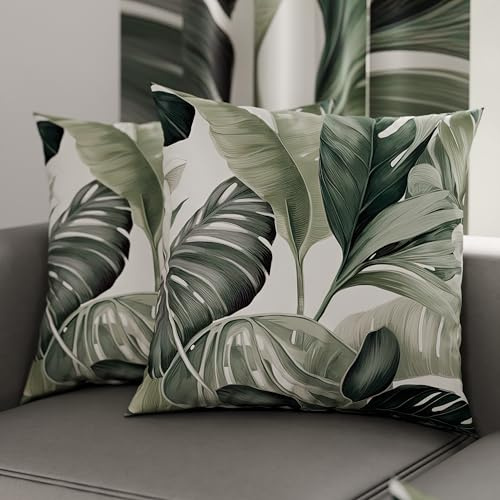 PETTI Artigiani Italiani - Coppia di Federe Cuscino 60x60 cm in Microfibra, Cuscini Arredo Camera da Letto, Divano, Salotto, Set 2 Fodere Copricuscino, Federa Floreale 4, 100% Made in Italy