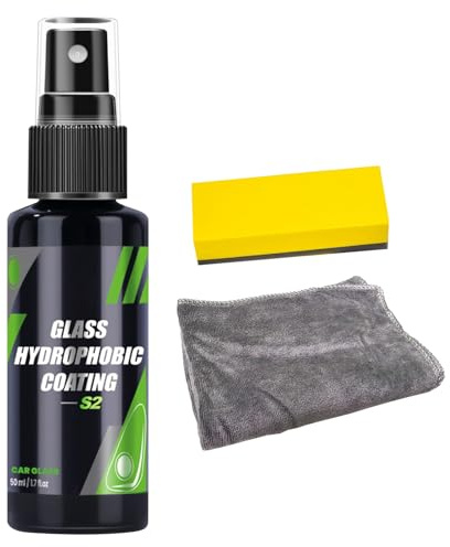 Agente De Lluvia Automóviles - Repelente Del Agua Parabrisas, Recubrimiento Vidrio Vehículo | Spray Nano Hidrofóbico, Protección Contra La Anti Antidius, Película Seca Rápida, Visión Conducción Clara