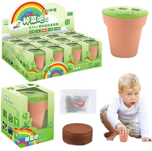 Kit de Culture de Fleurs pour | Démarrer la boîte de Jardinage - Jardinières à arrosage Automatique, Sol, Utilisation intérieure et extérieure, Pas de désordre, Jouet d'activité STEM