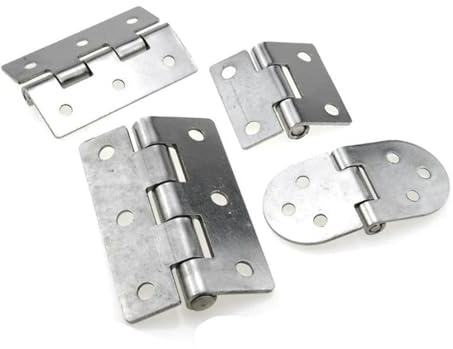 304 Stainless Steel Surface-Mount Hinges Holes Door Connector Hardware Accessories 1Pcs(O)