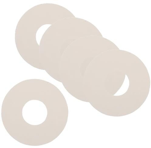Balacoo Joint de Valve pour Canot Pneumatique 5pcs PVC Blanc | Étanche et Résistant, Kit Reparation Bateau Pneumatique, Accessoires Gonflables pour Kayak et Matelas