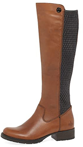 Rieker Dam Stiefel Schwarz Chelsea Boot, Marrone, 36.5 EU