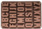 Artidee CREARTEC - Silikonform/Modellierform - Herstellung von Dekorationen mit z.B. Seife, Beton, anderen Gießmassen - Motiv: Buchstaben