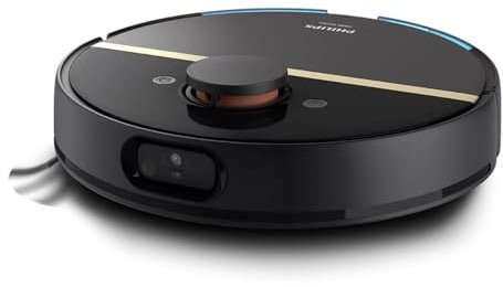 Philips XU7000/01 Homerun 7000 Series Aqua Nass- und Trockenreinigungsroboter, Leistungsstarker 5200mAh Li-Ion Akku, 5000 Pa Saugleistung, 360 Laser-Navigation, EPA11 Filter, Homerun Mobile App