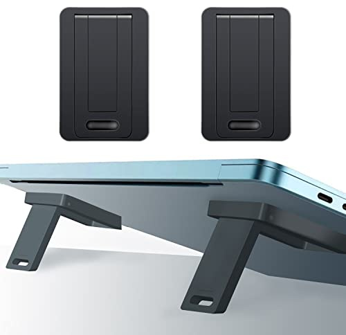 OYE 2 pièces Mini Support Ordinateur Portable Invisible de Clavier d'Ordinateur Invisible Support Portable Ergonomique en ABS Support de Tablette Pliable pour Clavier