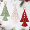 Dremisland 3PCS Macrame Christmas Tree Kits - Boho Woven Wall Hanging DIY Kit Finished Product XMAS Tree Craft Ideas Gifts Christmas Decoration for Holiday Party Supplies