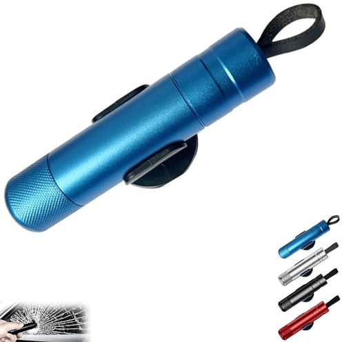 Ysaca Hammerdex - Rompe vidrios, rompevidores, martillo de seguridad para coche, martillo de vidrio, rompevientos para coche (azul)