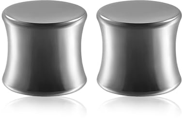 Beydodo Piercing Ecarteur Oreille 8mm,Tunnel Oreilles Titane 2 Pièces Plugs Double Évasée Tunnels de Chair