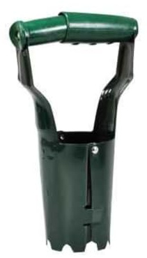Garden Mile Heavy Duty Green Bulb Planter Tool Long Handle Steel Gardening Tools For Planting Flower Quick Release Bulb Planting Tool Easy to Use Transplanting Spade Garden Hand Tools