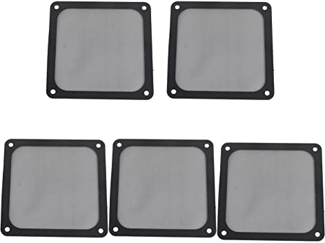 Wakects PC -kylare Fläktfilter, Dammtät Fläkt Täcker Magnet Mesh Ram Fina Porstorlek Blockerar Damm 65% Ventilationshastighet Nylonmaterial för Datorfodral 120 X 120mm