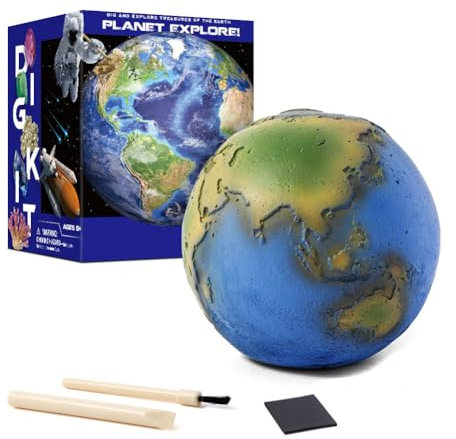 LICHENGTAI Edelstein Ausgrabungsset für Kinder, Science Exploration der acht Planeten des Sonnensystems, Edelstein Ausgrabung Archäologische Spielzeug für Mineralogie und Geologie-Enthusiasten