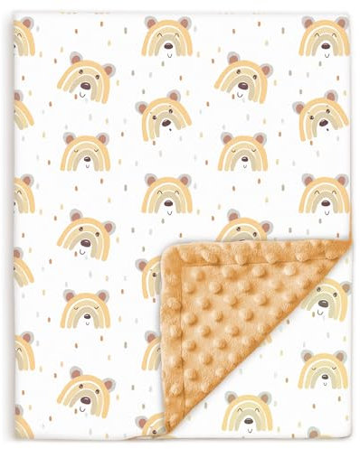 Babydecke - Kinderbettdecke - Baby Bettdecke Aus Weicher Oeko-tex Baumwolle - 75x100 - Kuscheldecke Kinder - Geburtsgeschenk Junge Mädchen - Babydecke Mit Noppen - Baby Bettwäsche - Baumwolldecke