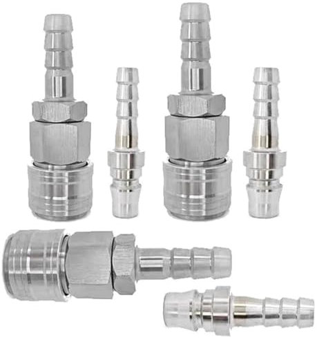EIHI 3 pares conector rapido,conector manguera,Acoplador De Aire Acoplamiento Rápido Acoplador Hembra y Macho De Herramienta Conector De Línea De，Accesorios Compresor Aire（8mm，10mm，12mm）