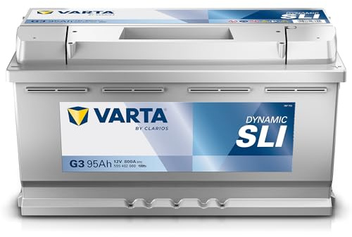 VARTA Automotive DYNAMIC SLI (G3) 12V 95Ah 800A - Nassbatterie KFZ mit Standardausstattung & ohne Start-Stopp System - Starterbatterie für einfachen Energiebedarf - Bleisäurebatterie wartungsfrei