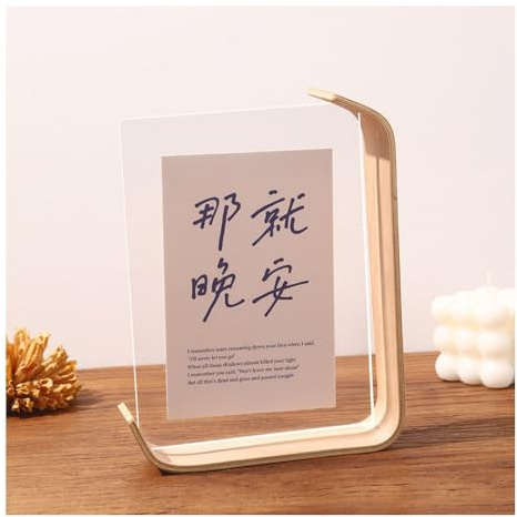 FEIFEI'S BOW Glass Pressed Flower Frames, Floating Picture Frames, wood Glass Photo Frames, Tabletop Handmade Artwork Photo Ornament for Home Decoration Gift (Nature Wood, 6x4(10.2 * 15.2CM))