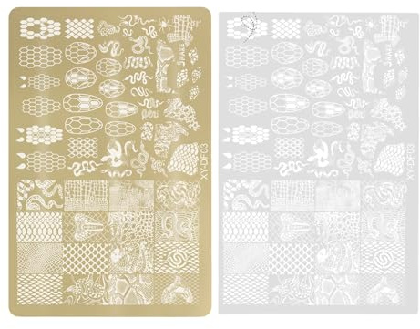 Plaques De Timbres Pour Ongles Modèles D'art Fleurs En Dentelle Pour Décorations D'estampage Modèle Manucure