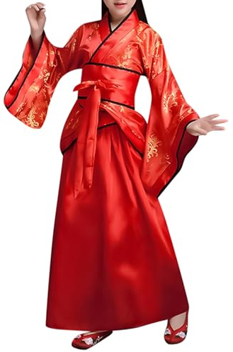 Genérico Vestido Hanfu para Niños, Traje De Baile Tradicional Chino, Disfraz De Escenario Actuación Antiguo, Vestido Princesa Elegante,Tradicional Chino para Niños