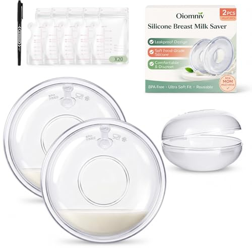 Oiomniv Colector de Leche Materna, Recolector Leche Materna 20 Bolsas