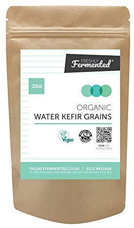 Freshly Fermented - 20g of Organic Certified Water Kefir Grains