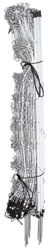 Premier 1 ElectroNet® 35H x 164'L Portable Electric Fence with Built-in Double Spike Posts for Extra Stability | White/Black Fence for Sheep & Goats