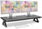 Duronic DM06-2 BK Monitorständer, 82 x 30 cm, Schreibtischaufsatz Erhöhung Bildschirmständer, Dual Monitor Riser Bildschirmerhöhung, 10 kg belastbar
