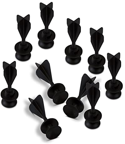 Lot de 10 fléchettes de sécurité pour arbalètes Noir