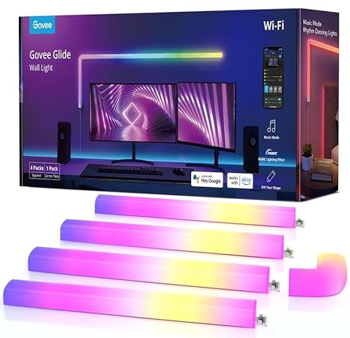 Govee - Glide Wall Light (4+1), Black