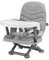 Cozy N Safe Dee EST-1013 Siège d'appoint pour enfants de 6 mois à 3 ans, 15 kg, chaise haute portable et réglable pour bébés, avec fermeture compacte et plateau amovible, gris