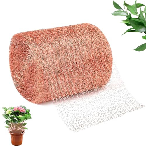 Treillis en Cuivre, Filet de Cuivre Contre les Escargots, Couche Double Filet en Cuivre, Clôture Anti-Escargots en Cuivre, Clôture Contre Les Escargots, Filet en Cuivre pour la Défense du Jardin