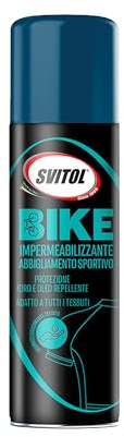 SVITOL Bike Impermeabilizzante Abbigliamento Sportivo, Adatto su Tessuti Naturali, Sintetici e Pelle, Dermatologicamente Testato, Idro e Oleo Repellente, 300 ml