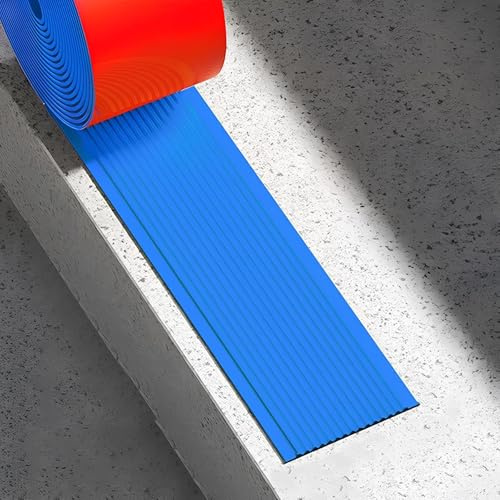 Perfil De Borde De Escalera Autoadhesivo Borde De Escalón De PVC Antideslizantes Para Bordes De Escaleras Interiores Y Exteriores(Blue,80mmx20m)