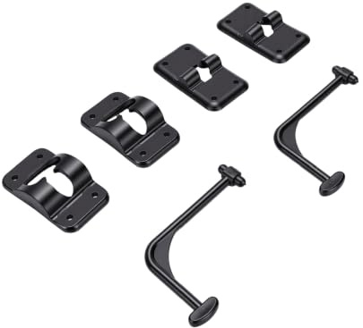 Fabater RV Entry Dörrhållare för Trailer 6 Inch 90 Degree Black Plast