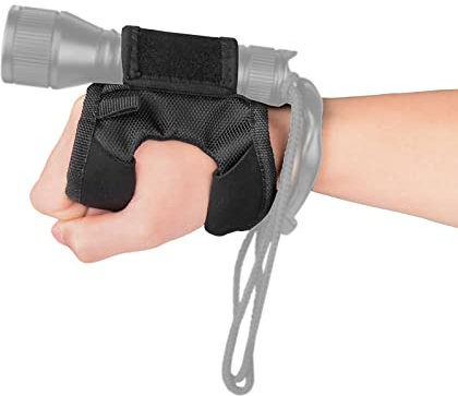 ORCATORCH Tauch-Taschenlampen-Handschuh, freihändige Taschenlampen-Halterung, universal, verstellbare Handschlaufe, Tauchlicht-Zubehör (nicht im Lieferumfang enthalten)