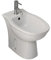 Sanitari bagno bidet monoforo a terra, Karla Rak, ceramica bianca