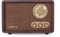 LoopTone FM Radio AM Radio en Bois rétro avec Bluetooth Play Mp3 et antenne Haut-Parleur intégré pour Le Salon Cuisine