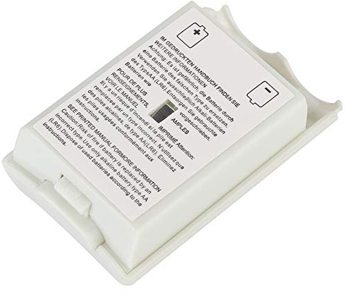 Batterikåpa för 360, 5 St Oljeinsprutningsprocess Batterihölje, Universal Batterikåpa Ersättning för 360 Controller(Vit)