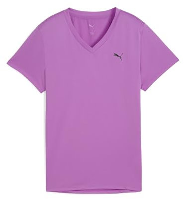 PUMA Unisex W TAD Essential Vneck Tee T-Shirts, Wild Berry, XL
