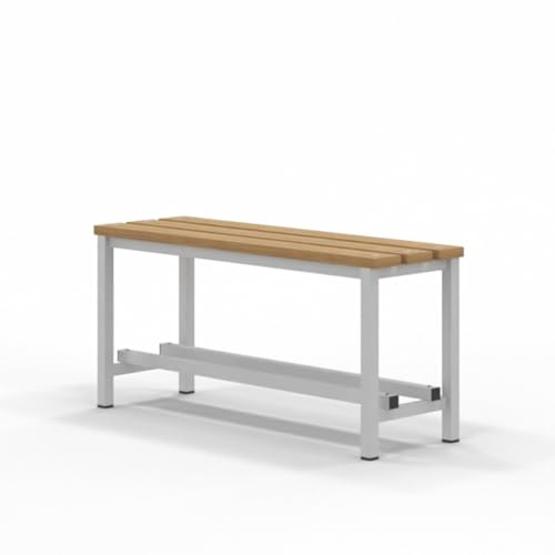 Spacio Banc en bois Norrköping style nordique pour usage professionnel ou à la maison, pour vestiaires, chambre, décoration même en extérieur. Banc pour personnes en bois (1 mètre)