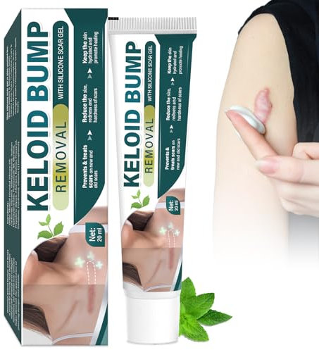 Narbensalbe-Keloid Bump Entfernung, Narben Entfernung Creme für chirurgische Markierungen, Akne und Verbrennungen, Keloid Narben Behandlung für Gesicht und Körper Heilung, 20g