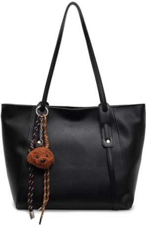 Hixingo Borsa Tote da Donna Borse a Tracolla Spalla Grande Elegante Borsa Shopper Multitasche Borsa da Lavoro Donna per Scuola, Lavoro, Casual & Work, Uso Quotidiano (nero,38 * 27 * 16cm)