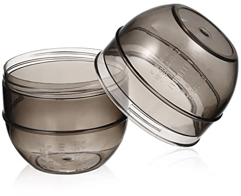 Ipetboom Vaso Mezclador con Doble Escala Medidora Fácil de Limpiar Material Pp para Teñir el Cabello Adecuado para Uso en Casa y Salón de Peluquería