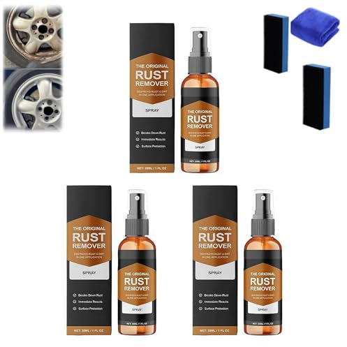 Spray anti-rouille, spray anti-rouille pour métal, agent de nettoyage instantané multi-usage, spray anti-rouille, nettoyant anti-taches de fer pour plusieurs surfaces