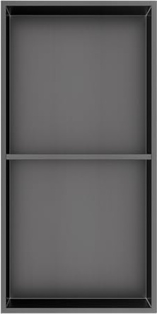 ENKI SN04 300x600 Recess Shower Niche, Gunmetal, Recessed | Stainless Steel, Recessed Shelf, Wet Room Storage, Tile Ready, Bathroom