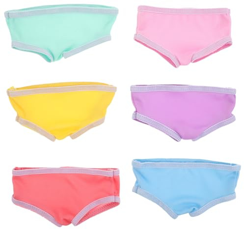 UPKOCH 6pcs Doll Underwear Briefs Clothing for Boys and Girls Doll Diapers Underpants Clothes Accessories for Role Play