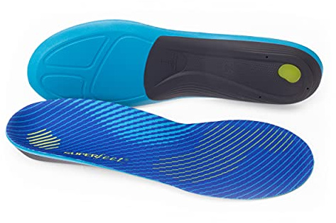 Superfeet Run Support Medium Arch Insoles for Runners with Medium Arch Support & EVOLyte® Carbon Fiber - 7.5-9 Men / 8.5-10 Women