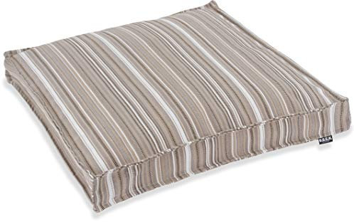 H.O.C.K. Yucatan Outdoor Sitzkissen CLOU Stuhlkissen für den Garten, wasserabweisend/lichtecht (6-7) (50x50x5cm, Beige)